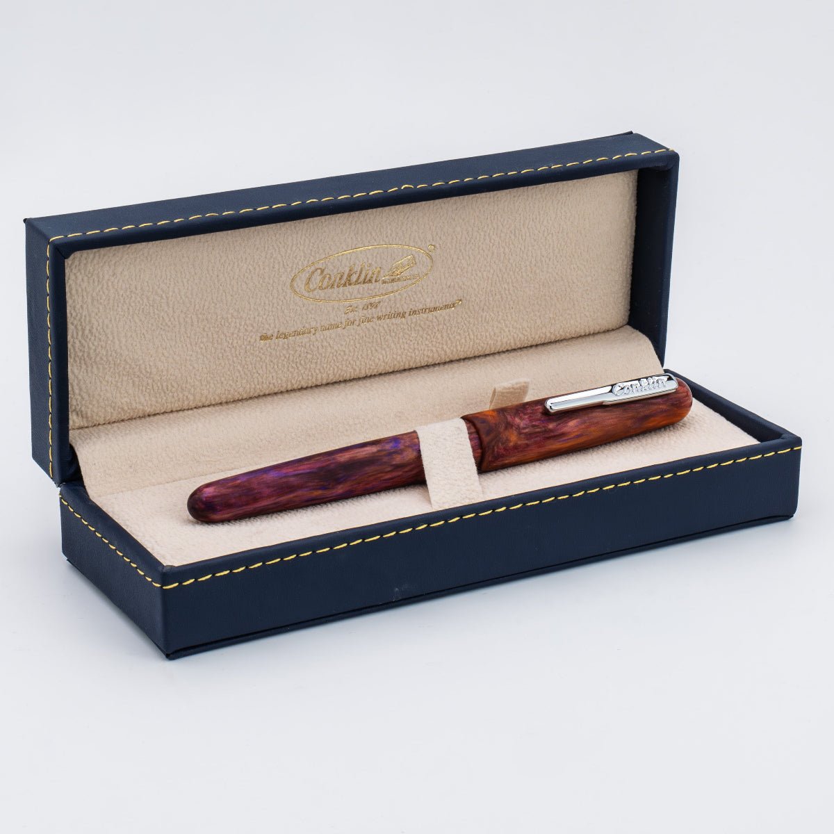 Conklin Streamline Fountain Pen - Matte Sunset Medley - Chrome Trim (Limited Edition) - Pen Boutique Ltd