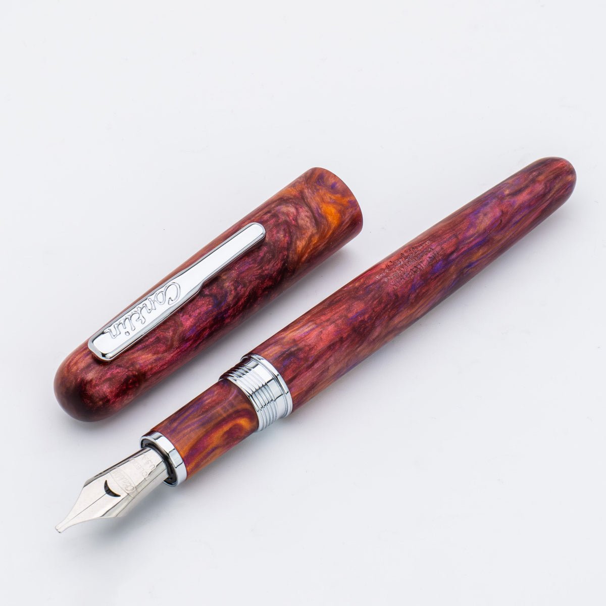 Conklin Streamline Fountain Pen - Matte Sunset Medley - Chrome Trim (Limited Edition) - Pen Boutique Ltd