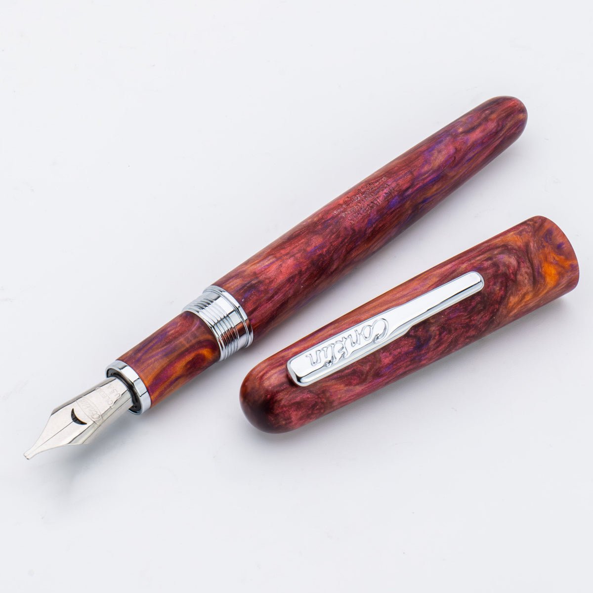 Conklin Streamline Fountain Pen - Matte Sunset Medley - Chrome Trim (Limited Edition) - Pen Boutique Ltd