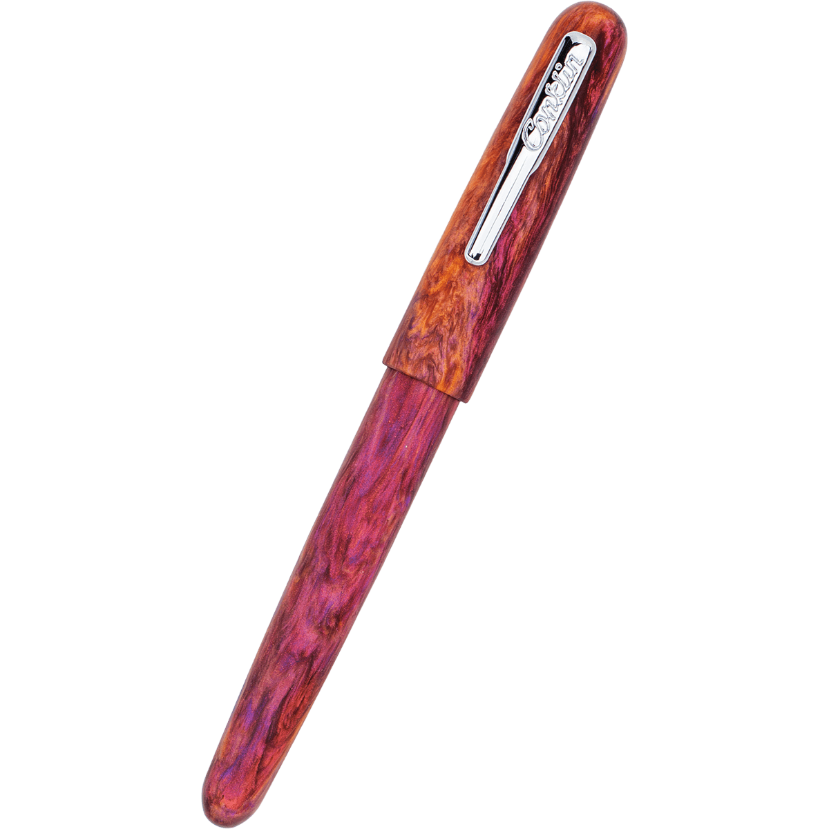 Conklin Streamline Rollerball Pen - Matte Sunset Medley - Chrome Trim (Limited Edition) - Pen Boutique Ltd