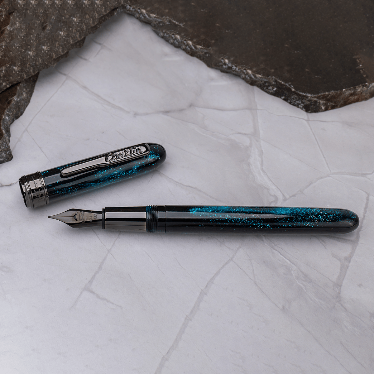 Conklin Symetrik Fountain Pen - Limited Edition - Dragon Night - Gunmetal Trim (Pen Boutique Exclusive) - Pen Boutique Ltd