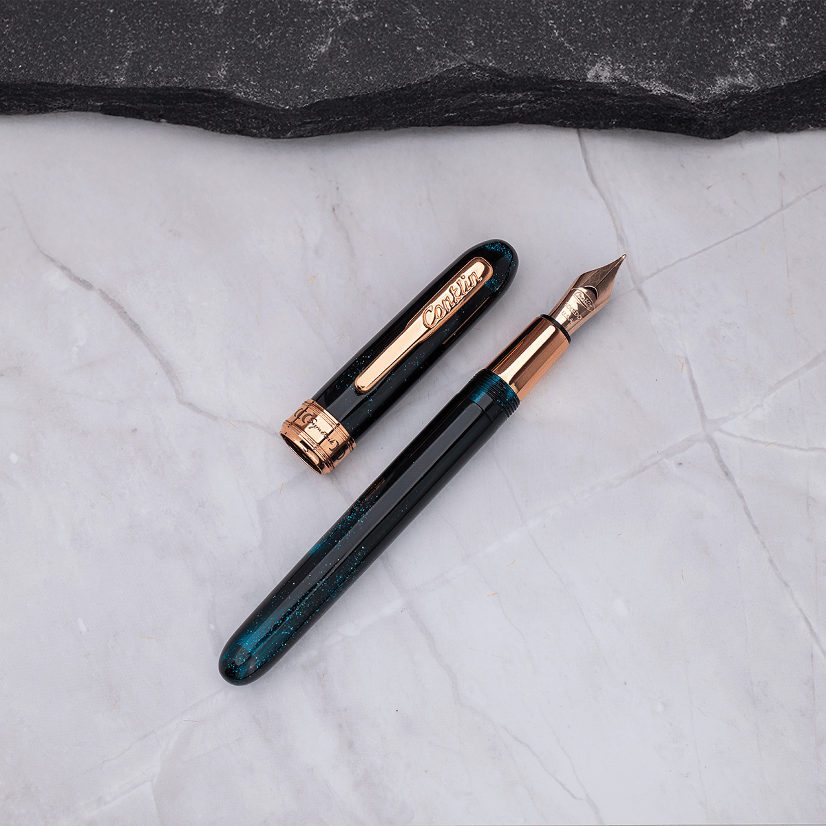 Conklin Symetrik Fountain Pen - Limited Edition - Dragon Night - Rose Gold (Pen Boutique Exclusive) - Pen Boutique Ltd