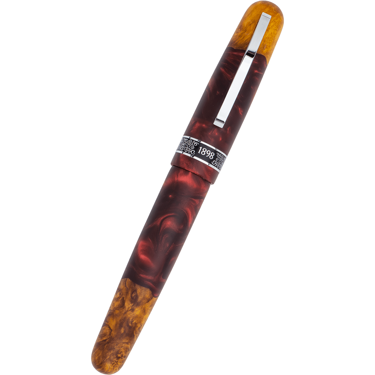 Conklin 1898 Collection Fountain Pen - Spectra Burgundy Fusion - Chrome Trim (Limited Edition) - Pen Boutique Ltd