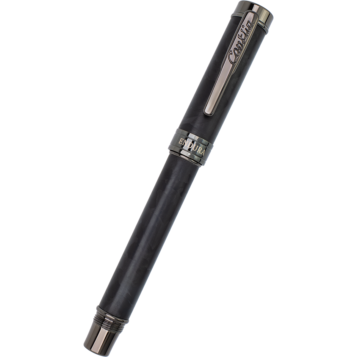 Conklin Endura Fountain Pen - Forged Carbon Fiber - Gunmetal Trim (Numbered Edition)