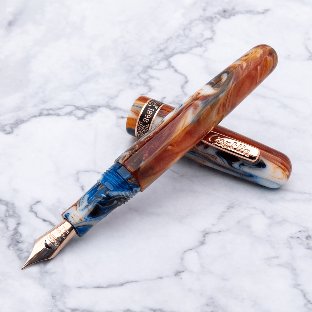 Conklin 1898 Collection Fountain Pen - Misto Orange - 14K - Pen Boutique Ltd