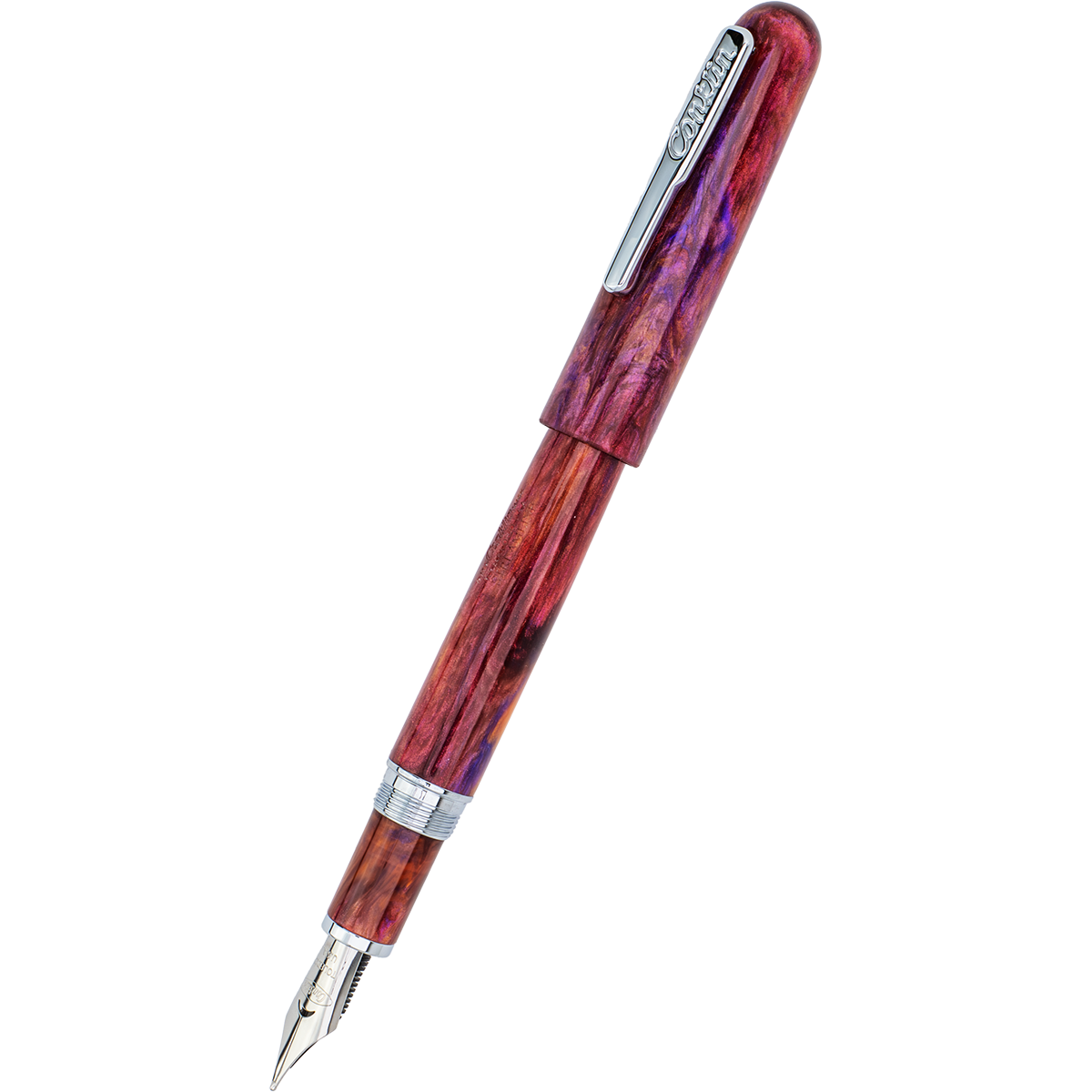 Conklin Streamline Fountain Pen - Glossy Sunset Medley - Chrome Trim (Limited Edition)