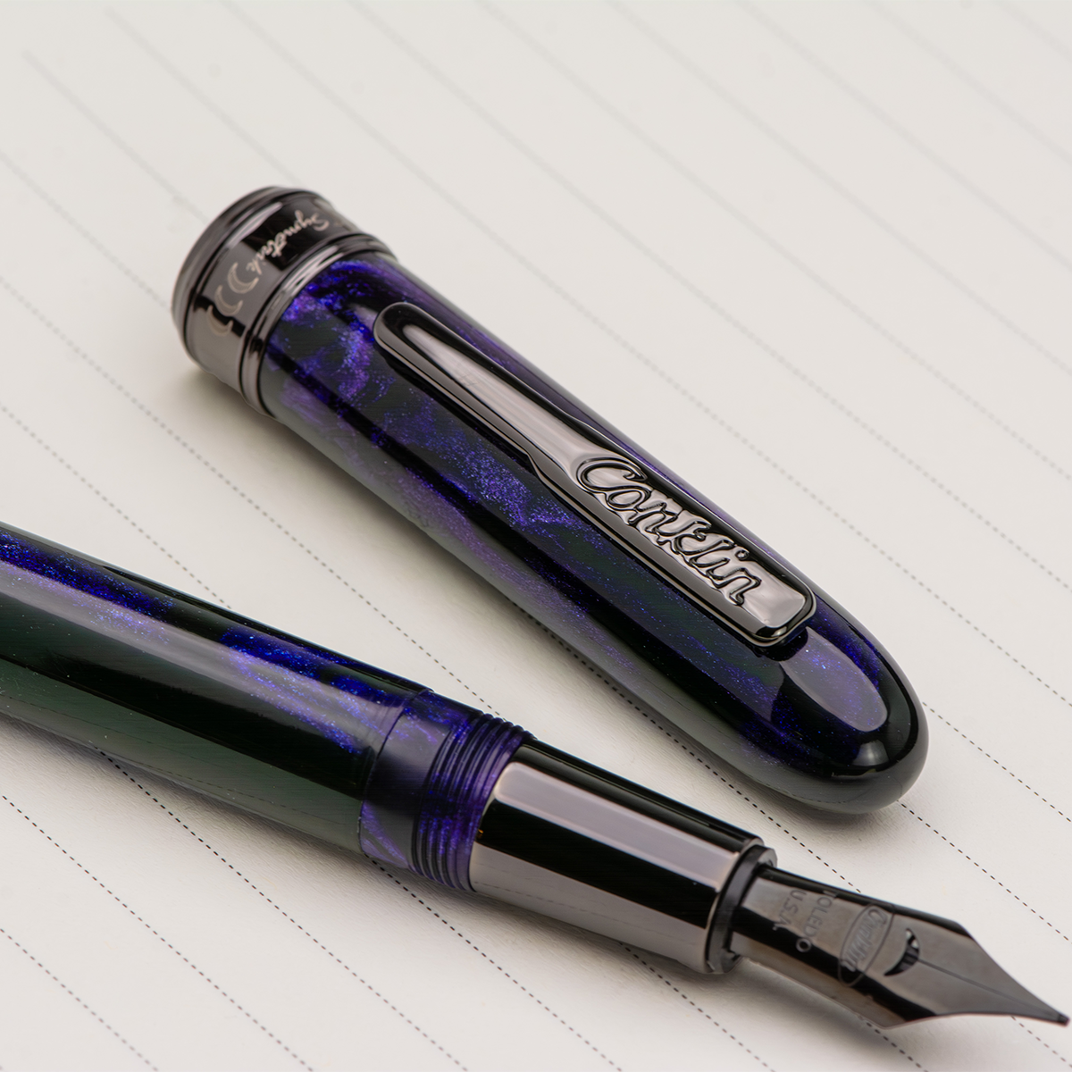 Conklin Symetrik Fountain Pen - Limited Edition - Mystic Soul "Energy" - Gunmetal Trim (Pen Boutique Exclusive)-Pen Boutique Ltd