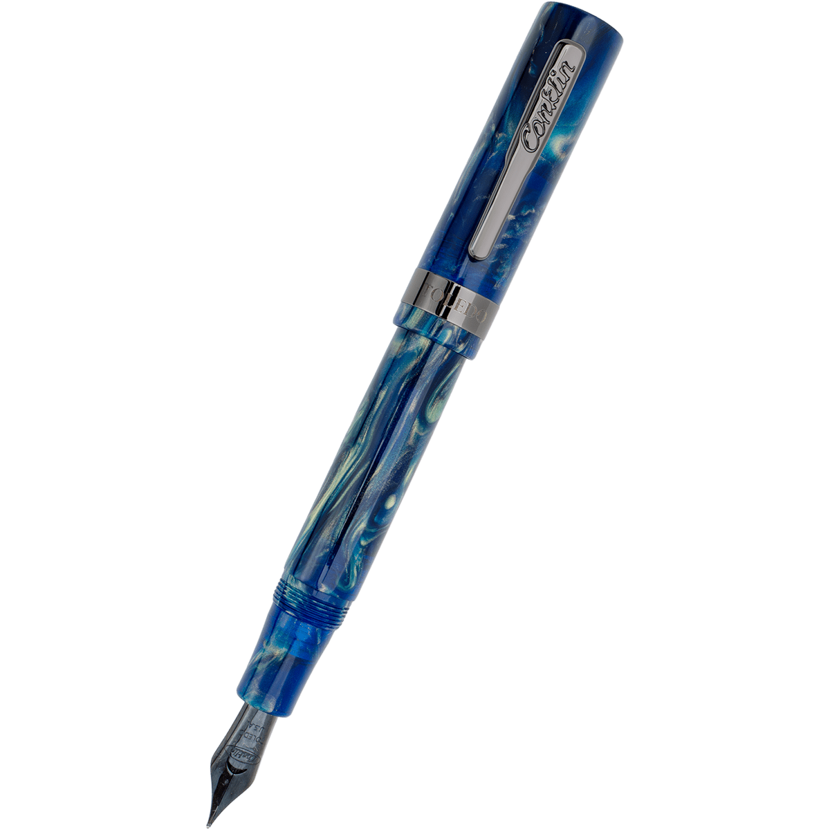 Conklin Toledo Fountain Pen - Limited Edition - Brooks Cenote - Gunmetal Trim (Pen Boutique Exclusive) - Pen Boutique Ltd