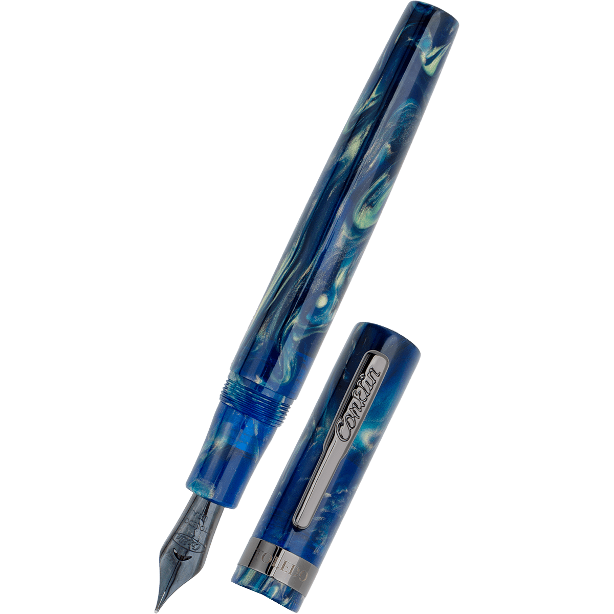 Conklin Toledo Fountain Pen - Limited Edition - Brooks Cenote - Gunmetal Trim (Pen Boutique Exclusive) - Pen Boutique Ltd