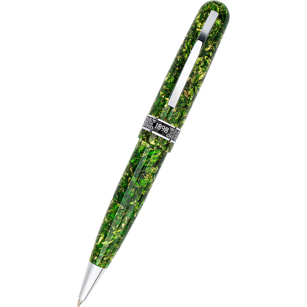 Conklin 1898 Collection Ballpoint Pen - Solaris Green - Chrome Trim (Limited Edition) - Pen Boutique Ltd