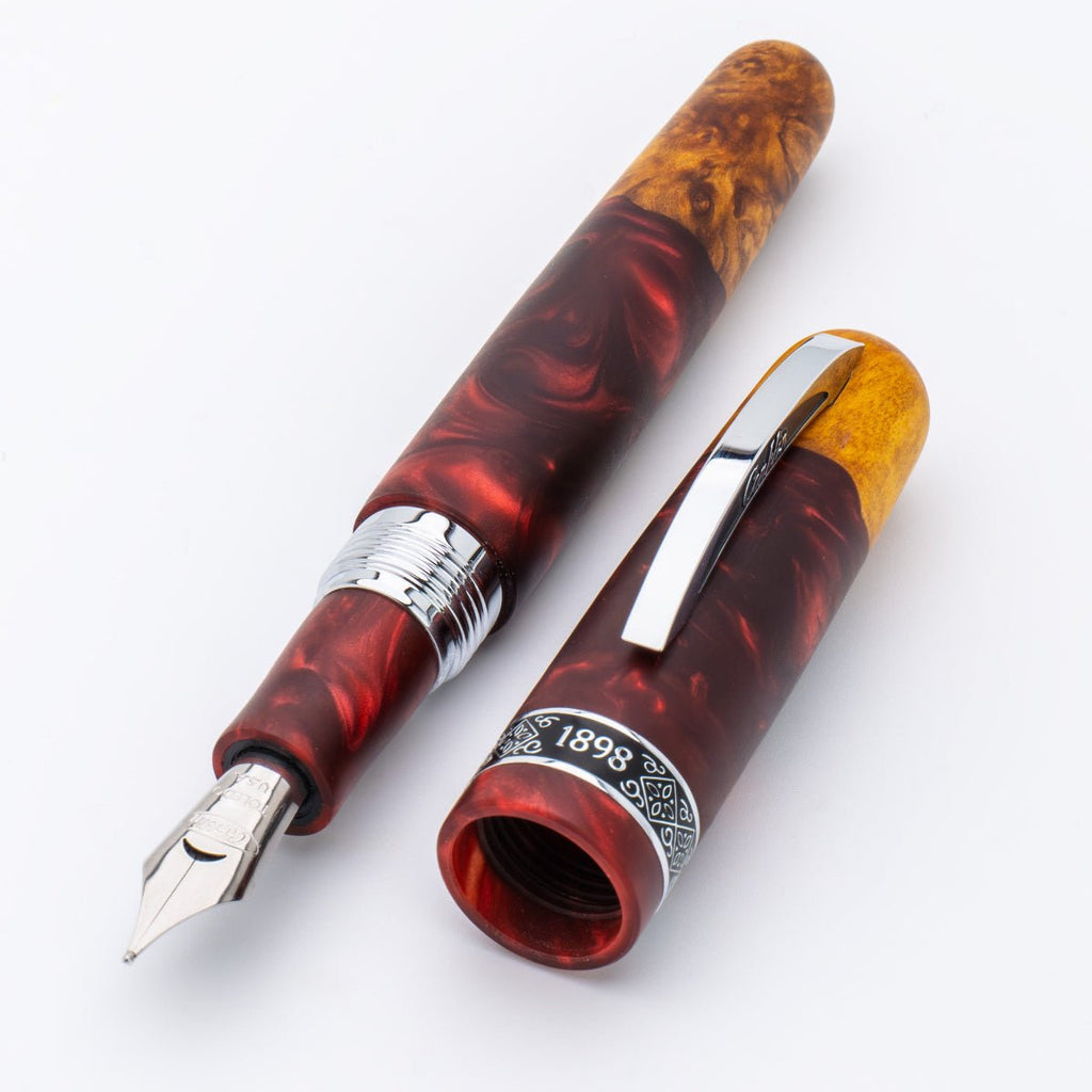 Conklin 1898 Collection Fountain Pen - Spectra Burgundy Fusion - Chrome Trim (Limited Edition)