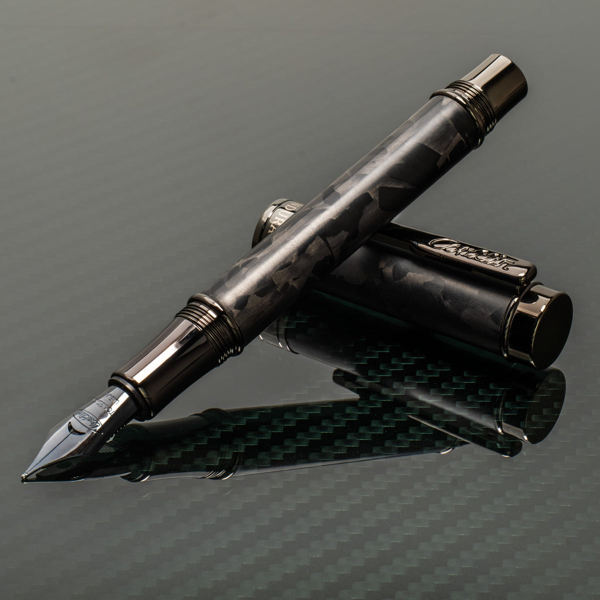 Conklin Endura Fountain Pen - Forged Carbon Fiber - Gunmetal Trim (Numbered Edition)