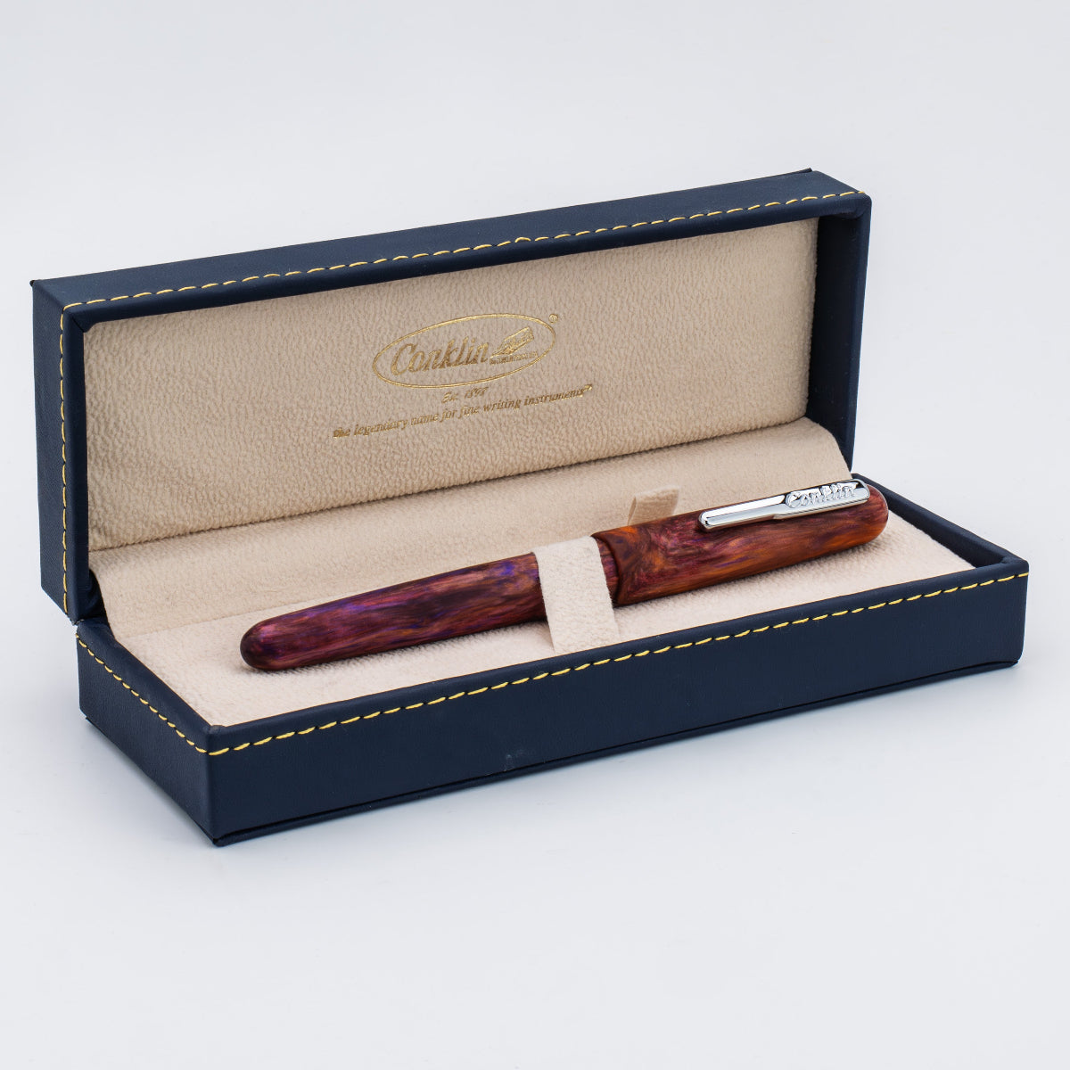 Conklin Streamline Fountain Pen - Matte Sunset Medley - Chrome Trim (Limited Edition)