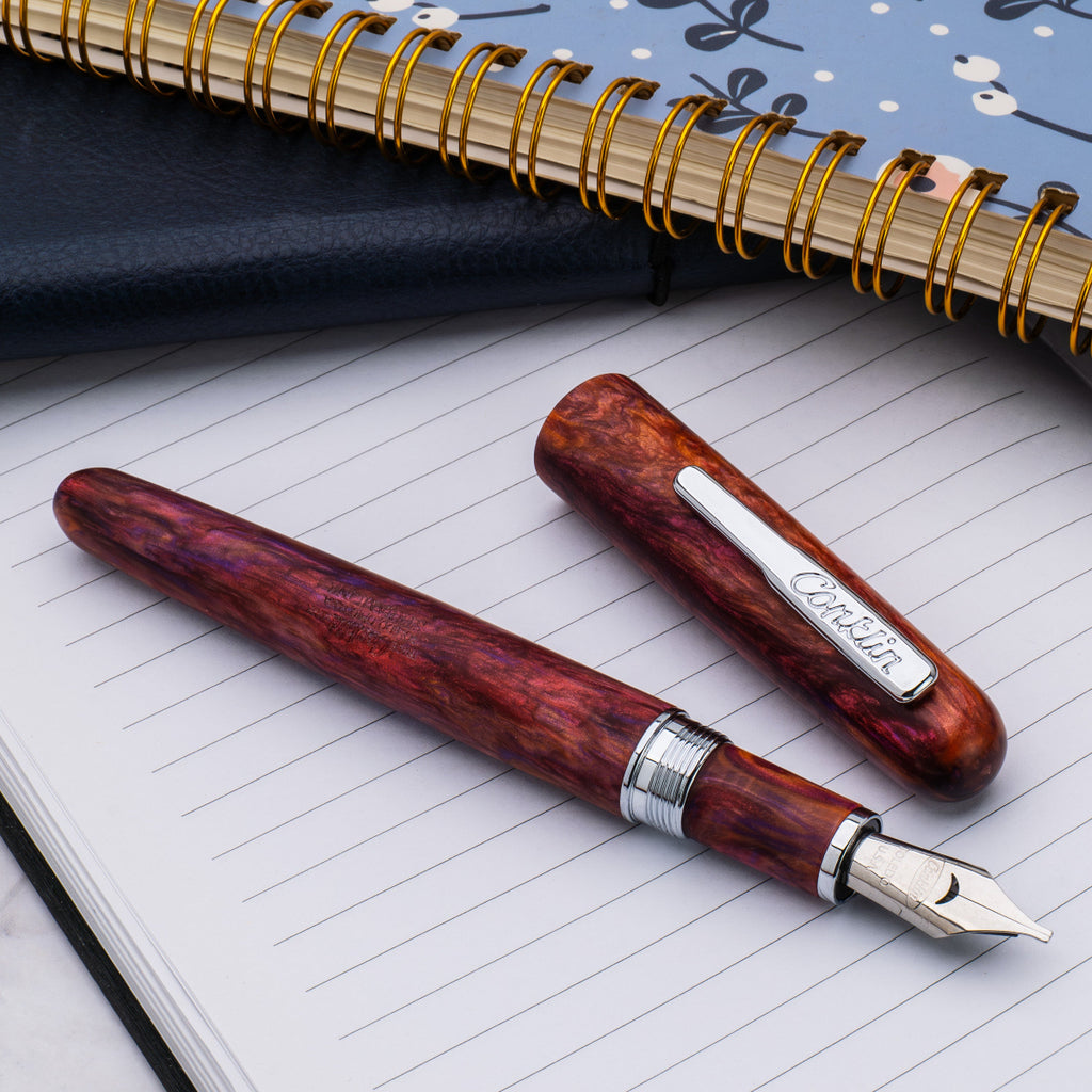 Conklin Streamline Fountain Pen - Matte Sunset Medley - Chrome Trim (Limited Edition)
