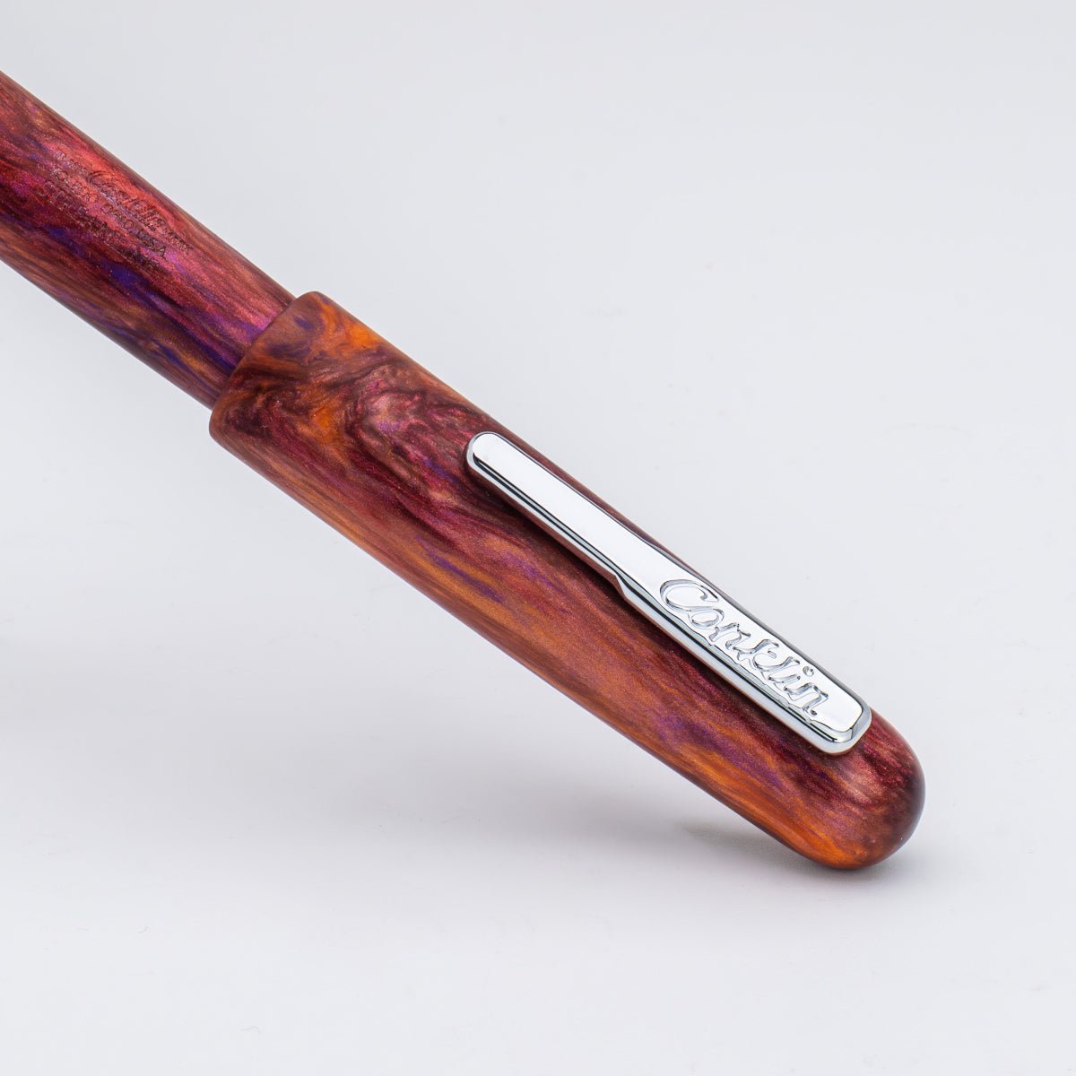 Conklin Streamline Rollerball Pen - Matte Sunset Medley - Chrome Trim (Limited Edition)
