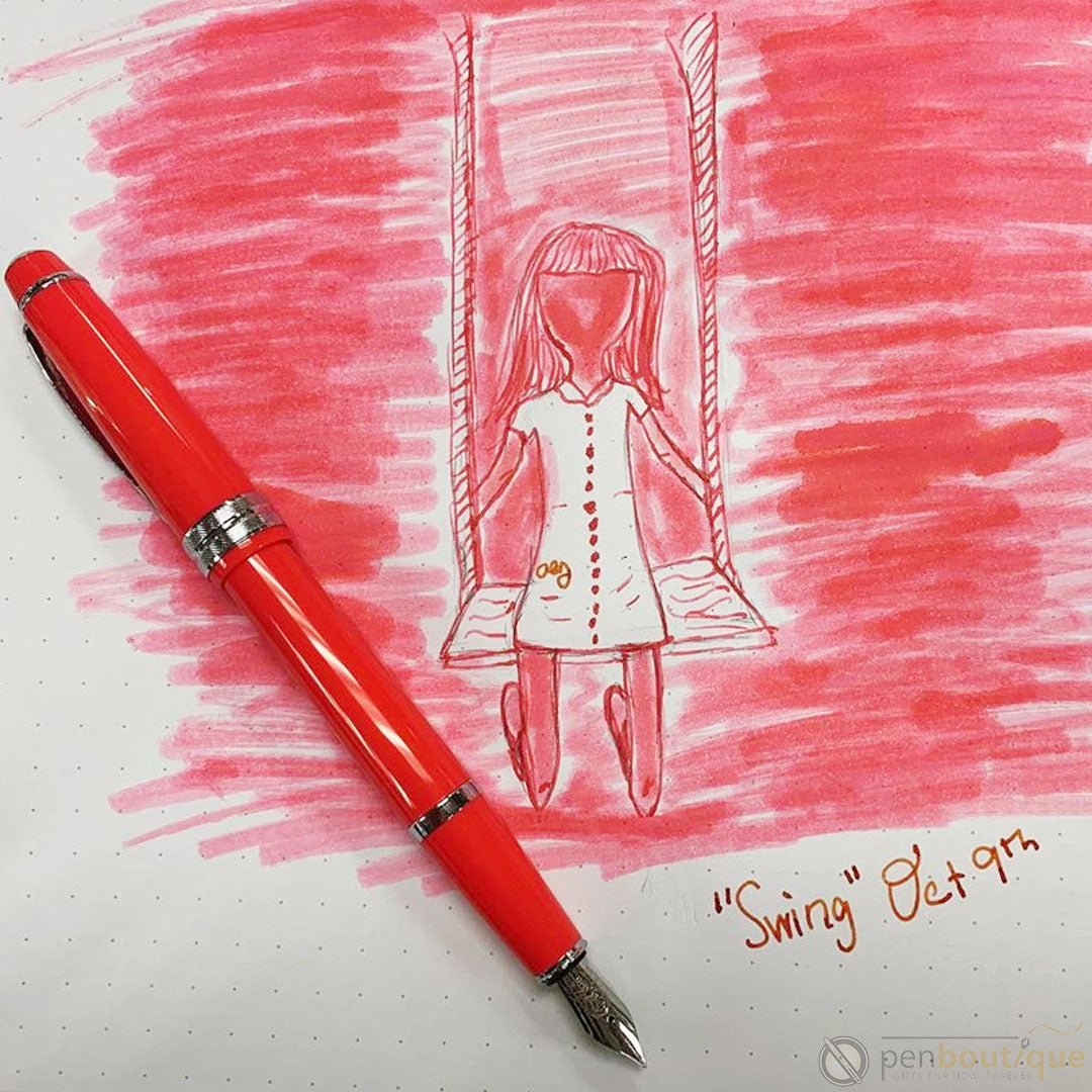 Cross Bailey Light Fountain Pen, Rollerball and Ballpoint SET - Polished Coral - Pen Boutique Ltd