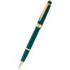 Cross Bailey Light Selectip Rollerball Pen - Polished Green - Gold Trim - Pen Boutique Ltd