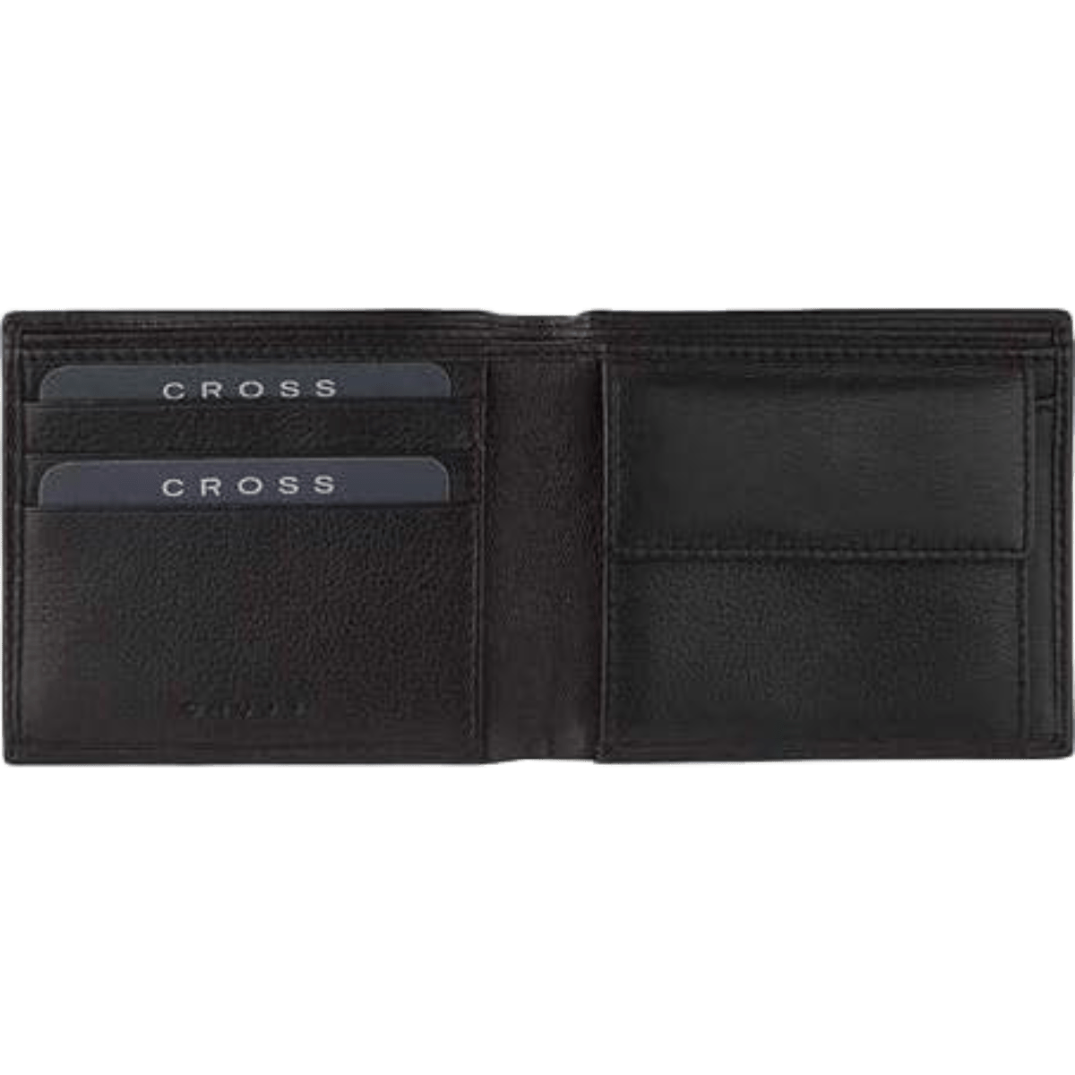 Cross Bi - fold Coin Wallet - Black - Pen Boutique Ltd