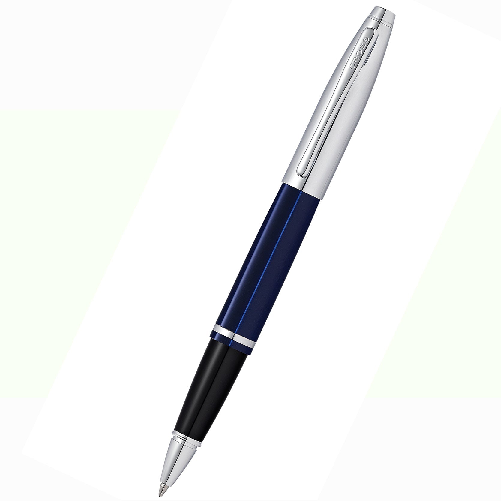 Cross Calais Rollerball Pen - Blue - Chrome Trim (Self Serve Box) - Pen Boutique Ltd