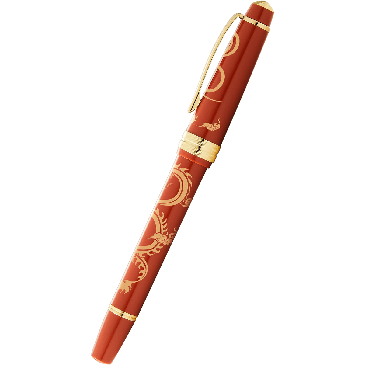 Cross Bailey Light - Year of the Dragon - Fountain Pen - Polished Amber Resin and Gold Tone - Pen Boutique Ltd
