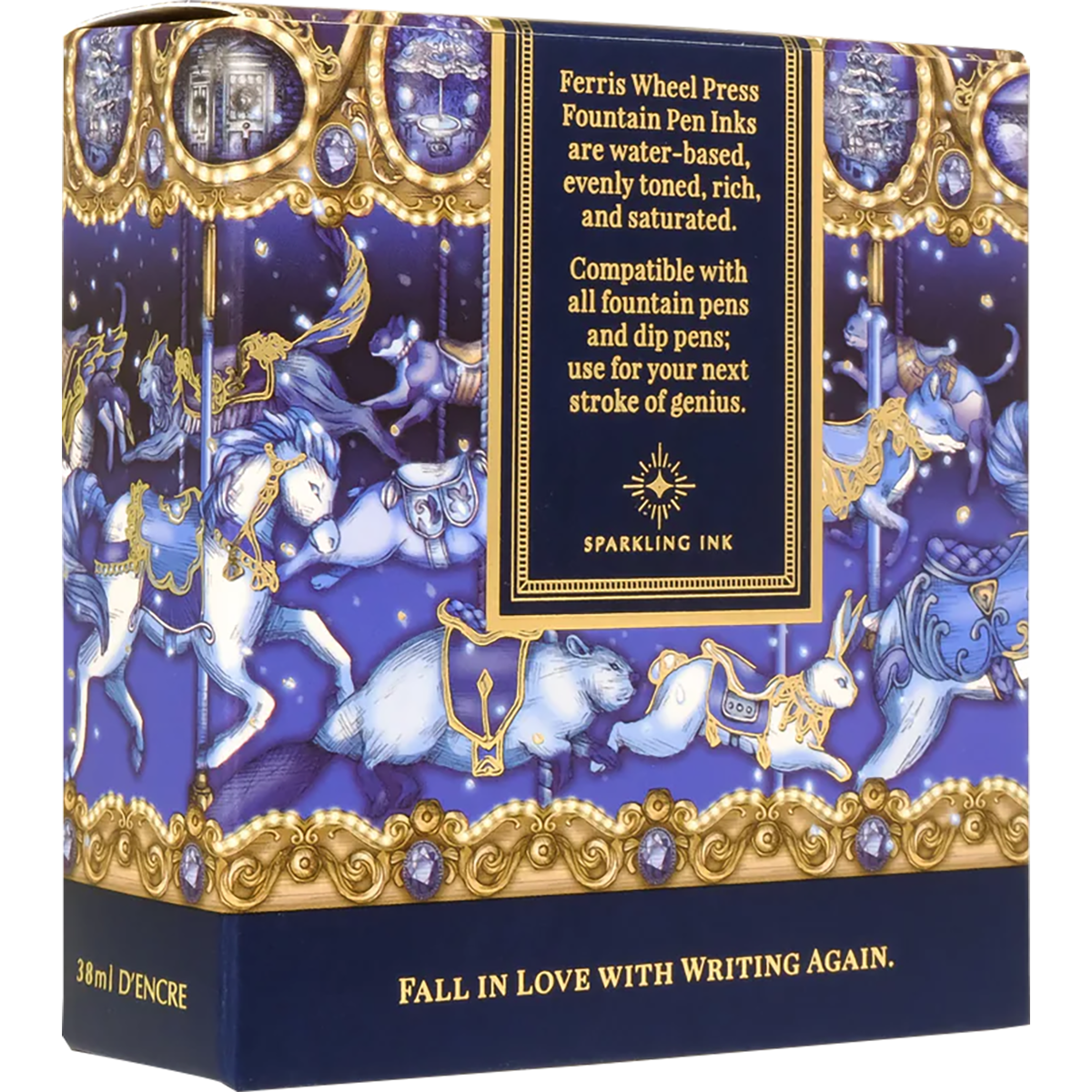 Ferris Wheel Press Ink Bottle - Crystal Blue Legacy - 38ml - Pen Boutique Ltd