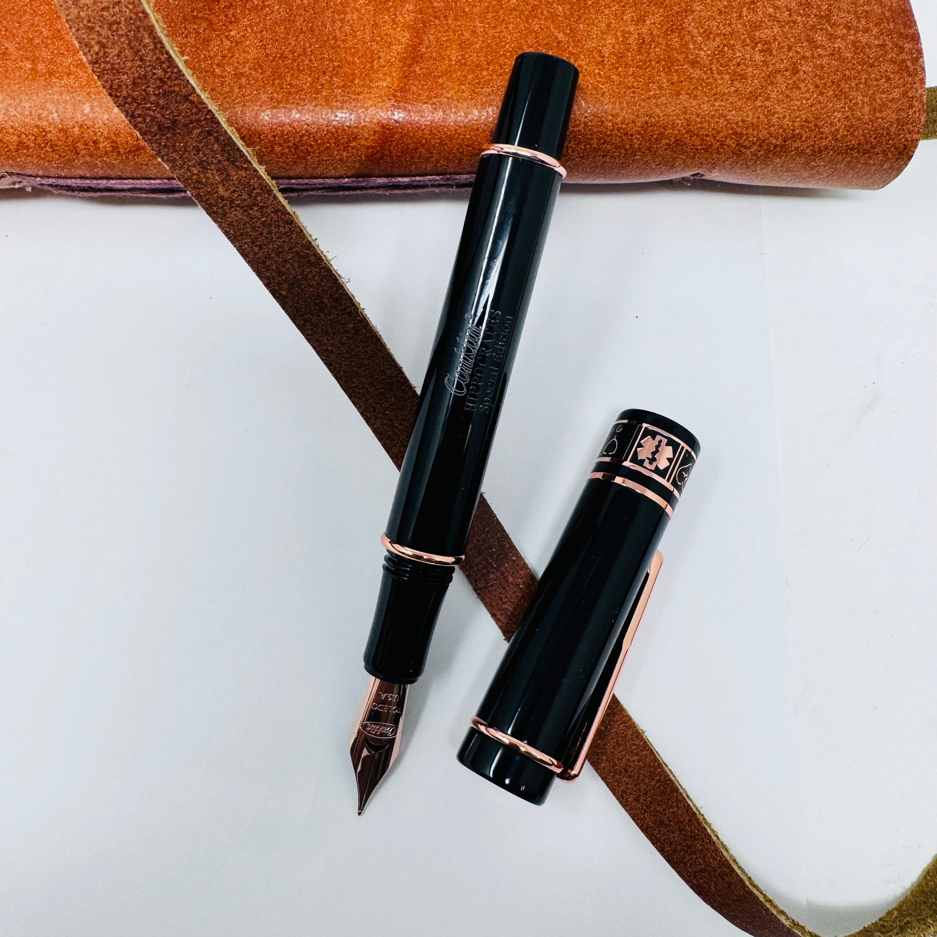 Conklin Hippocrates Fountain Pen + Ink Bottle - Pen Boutique Ltd