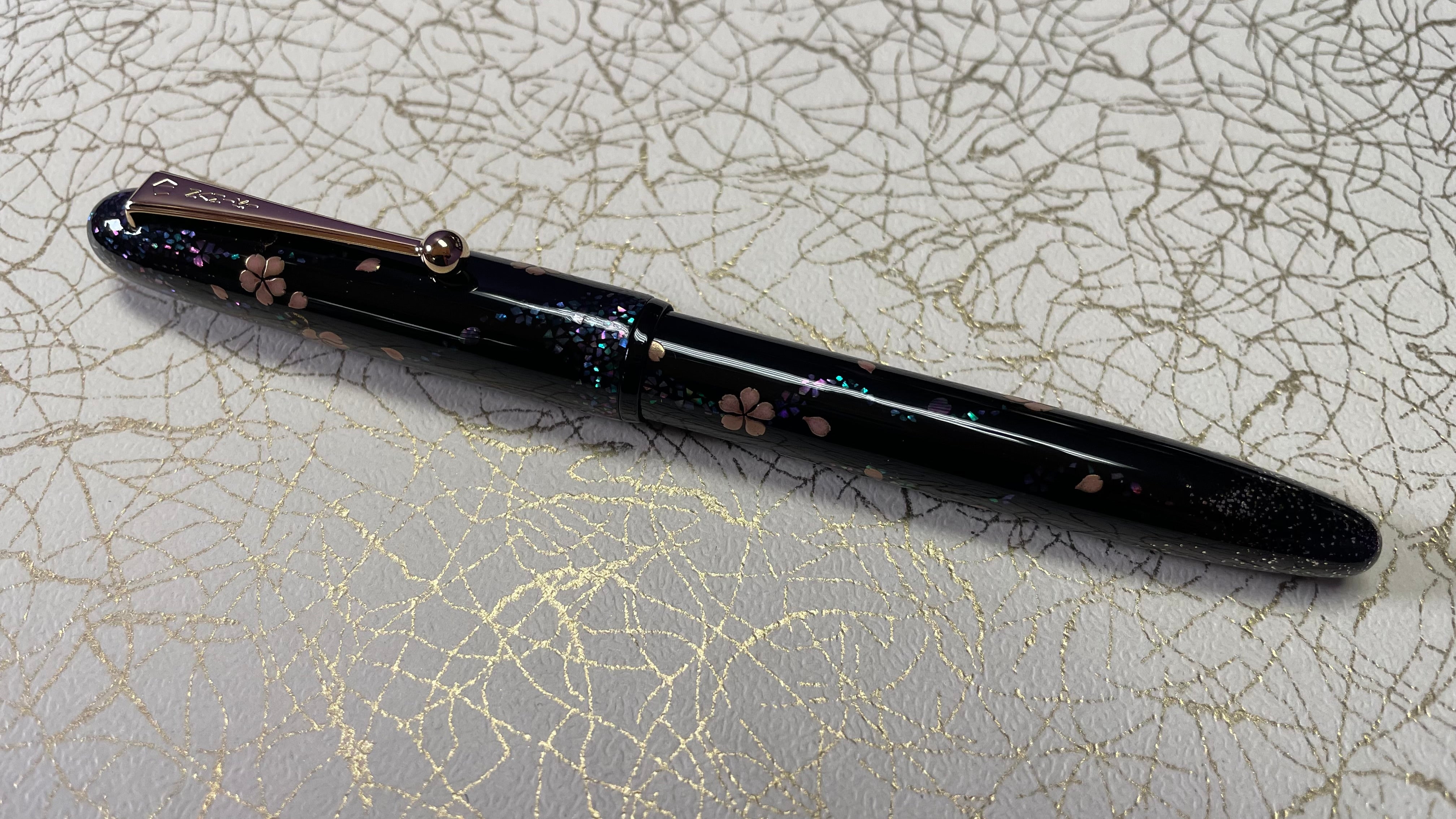 Namiki Yukari Fountain Pen - Cherry Blossoms at Night - Pen Boutique Ltd