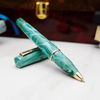 Delta Duna "P" Rollerball Pen - Vortex Green - Gold Trim - Pen Boutique Ltd