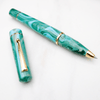 Delta Duna "P" Rollerball Pen - Vortex Green - Gold Trim - Pen Boutique Ltd