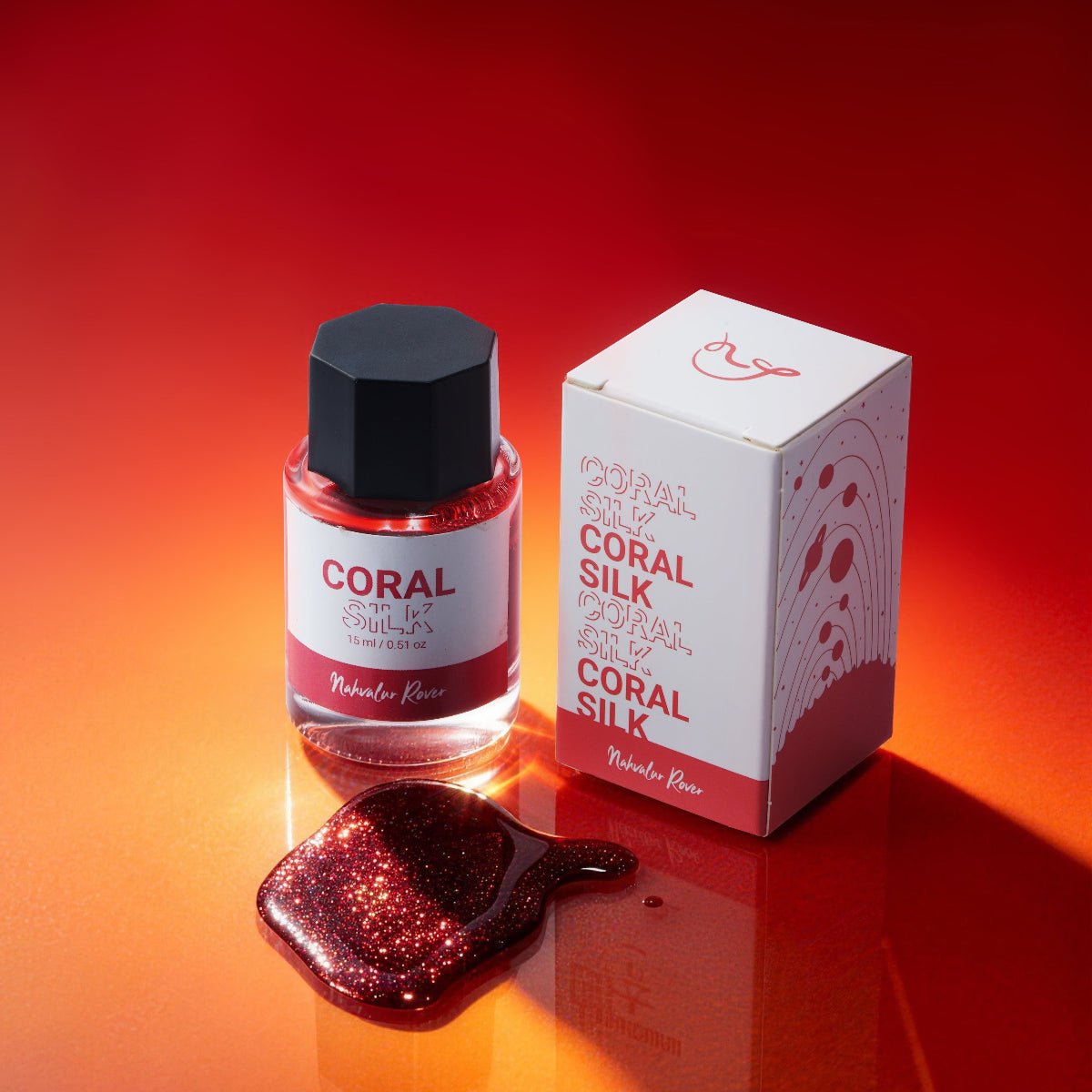 Nahvalur Rover Ink Bottle - Coral Silk - 15ml - Pen Boutique Ltd