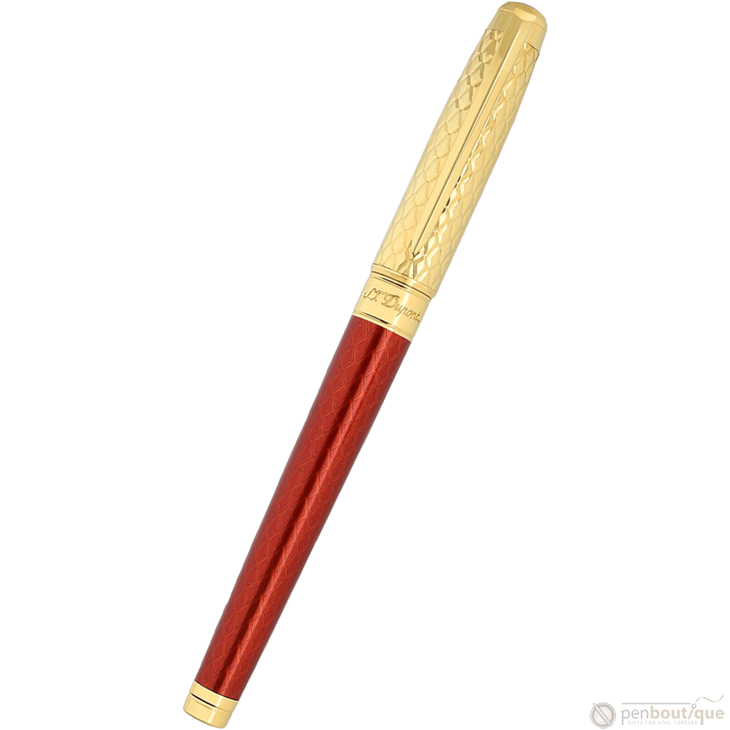 S T Dupont Line D Rollerball Pen - Eternity Burgundy (Large) - Pen Boutique Ltd
