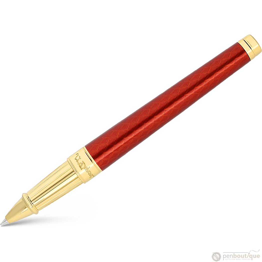 S T Dupont Line D Rollerball Pen - Eternity Burgundy (Large) - Pen Boutique Ltd