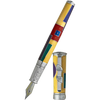 David Oscarson 15th Anniversary American Art Deco Yellow Fountain Pen-Pen Boutique Ltd