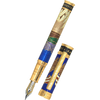David Oscarson America The Beautiful Fountain Pen - Sapphire - Gold Trim (Limited Edition) - Pen Boutique Ltd