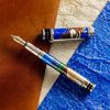 David Oscarson America The Beautiful Fountain Pen - Sapphire - Silver Trim (Limited Edition) - Pen Boutique Ltd
