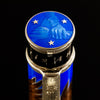 David Oscarson America The Beautiful Fountain Pen - Sapphire - Silver Trim (Limited Edition) - Pen Boutique Ltd