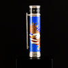 David Oscarson America The Beautiful Fountain Pen - Sapphire - Silver Trim (Limited Edition) - Pen Boutique Ltd