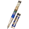 David Oscarson America The Beautiful Fountain Pen - Sapphire - Silver Trim (Limited Edition) - Pen Boutique Ltd