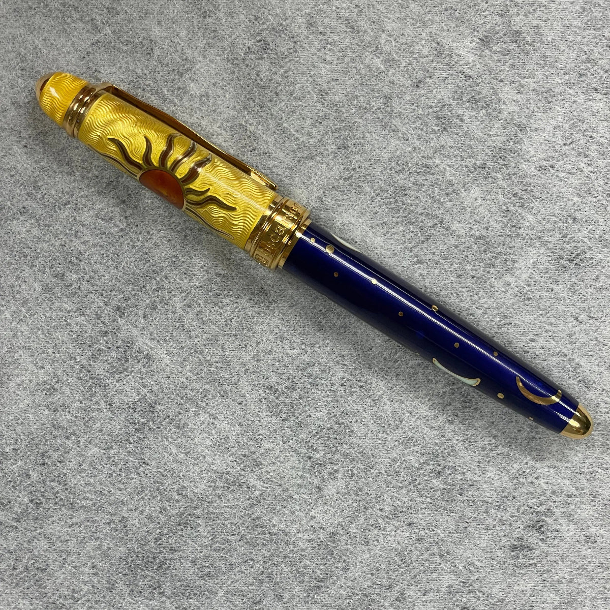David Oscarson Celestial Golden Yellow Blazing Saffron Limited Edition Rollerball Pen-Pen Boutique Ltd