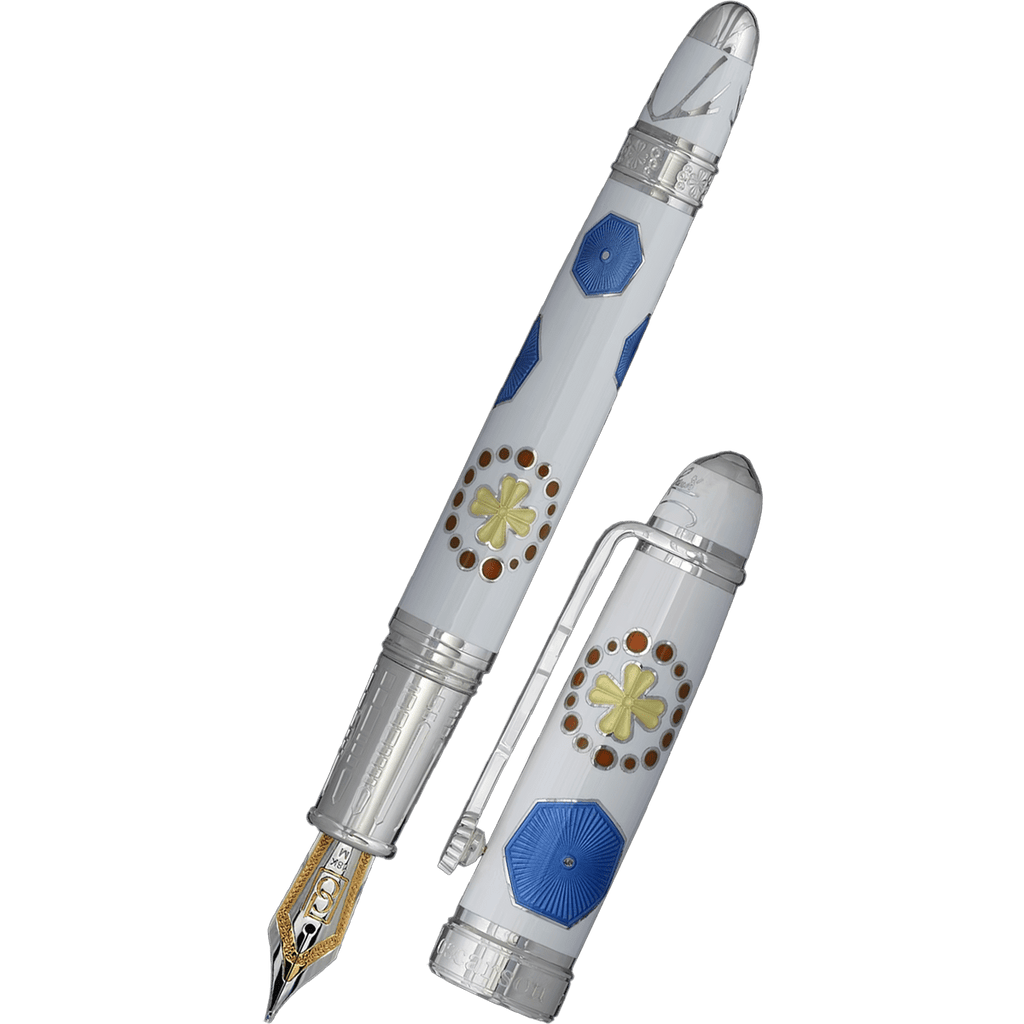 David Oscarson La Sagrada Familia Fountain Pen - Heavenly White (Limited Edition) - Pen Boutique Ltd