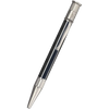 David Oscarson’s Sterling Silver Guilloche and Hard Enamel Ballpoint Pen Enamel Black-Pen Boutique Ltd