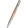 David Oscarson’s Sterling Silver Guilloche and Hard Enamel Ballpoint Pen Enamel Saffron-White-Pen Boutique Ltd