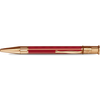 David Oscarson’s Sterling Silver Guilloche and Hard Enamel Ballpoint Pen Ruby Red-Gold Vermei-Pen Boutique Ltd