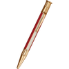 David Oscarson’s Sterling Silver Guilloche and Hard Enamel Ballpoint Pen Ruby Red-White-Pen Boutique Ltd