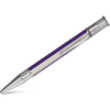 David Oscarson’s Sterling Silver Guilloche and Hard Enamel Ballpoint Pen Violet-White-Pen Boutique Ltd
