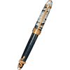David Oscarson Deus Regit Fountain Pen - Moss Black - Gold Trim - Pen Boutique Ltd