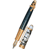 David Oscarson Deus Regit Fountain Pen - Moss Black - Gold Trim - Pen Boutique Ltd