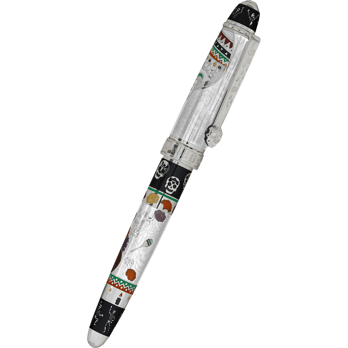 David Oscarson Dia De Los Muertos Fountain Pen - Limited Edition - Blanco (White)