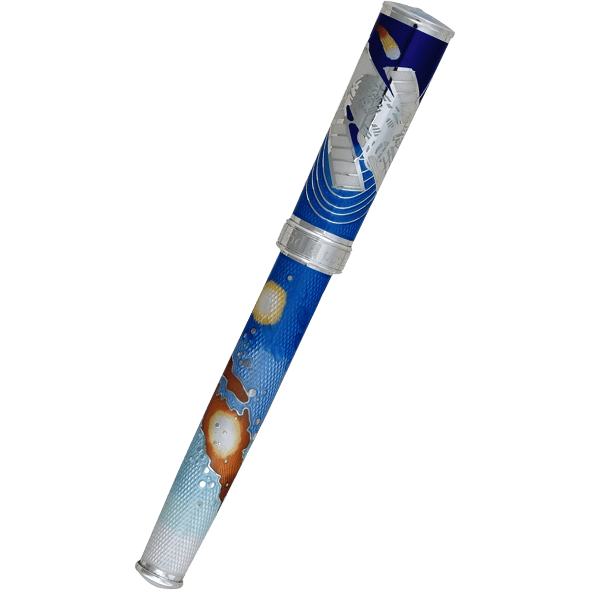 David Oscarson Edwin Hubble Fountain Pen - Stratospheric Blue - Pen Boutique Ltd