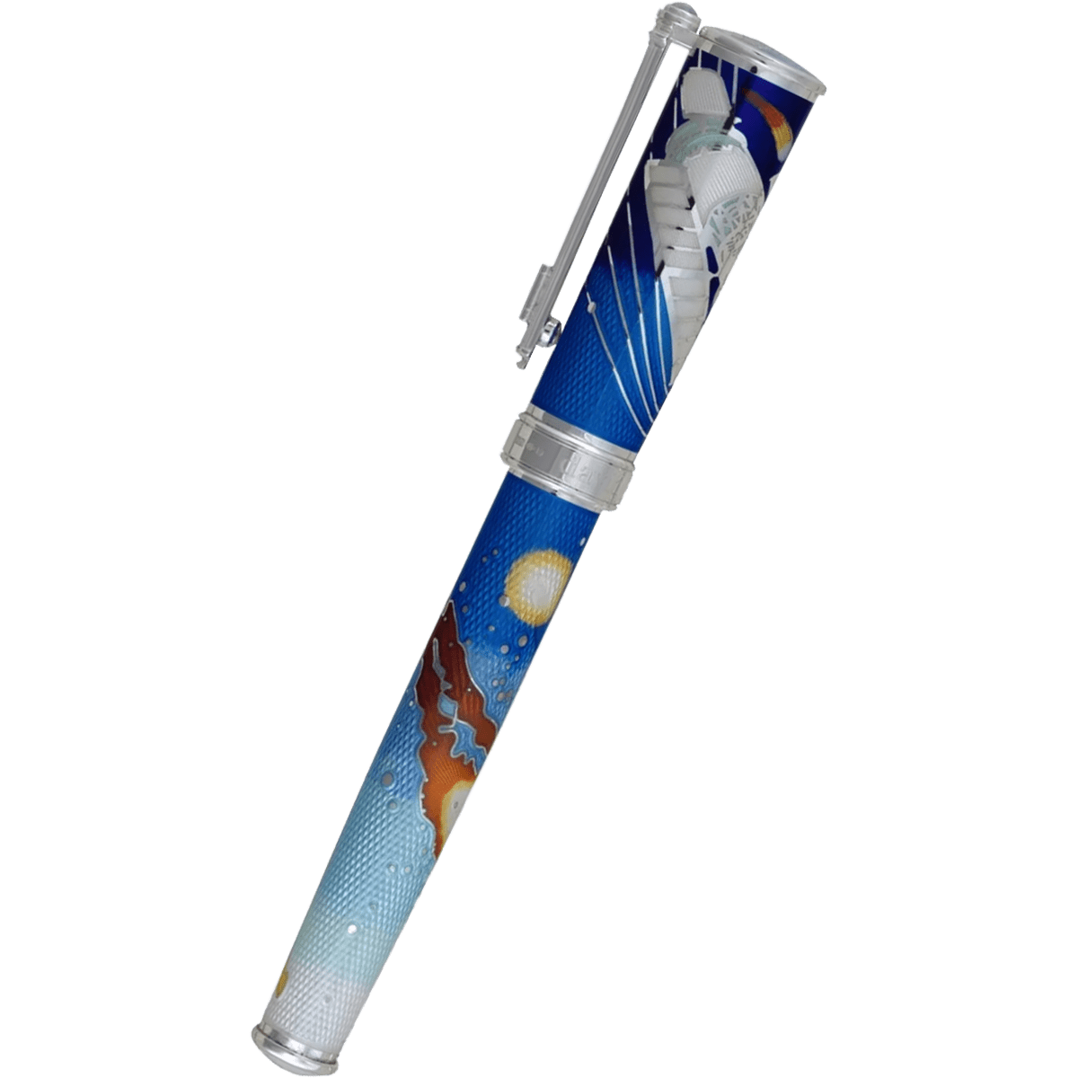 David Oscarson Edwin Hubble Fountain Pen - Stratospheric Blue - Pen Boutique Ltd